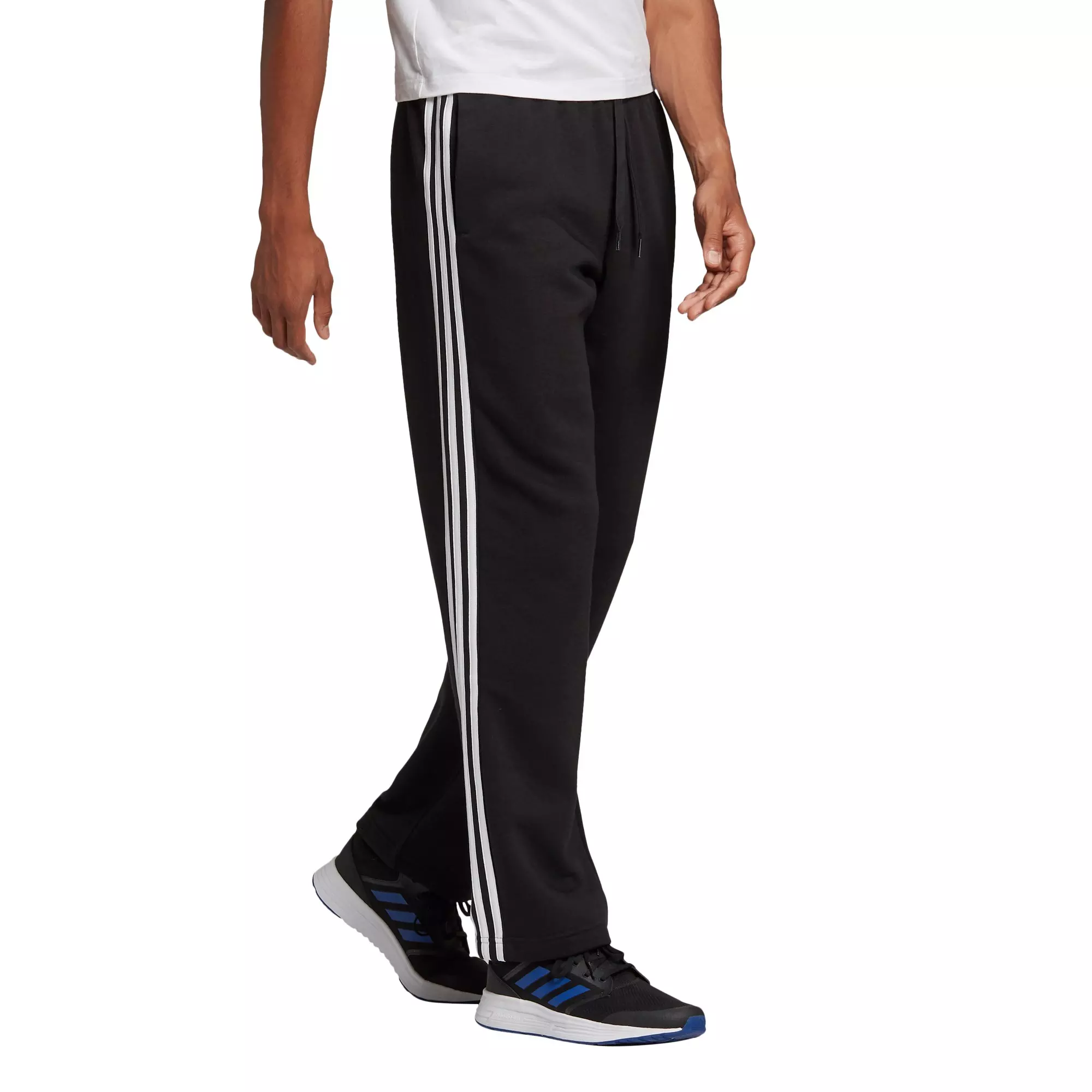 Adidas men's essential hot sale fleece joggers